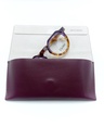 Funda de Gafas Piel Burdeos