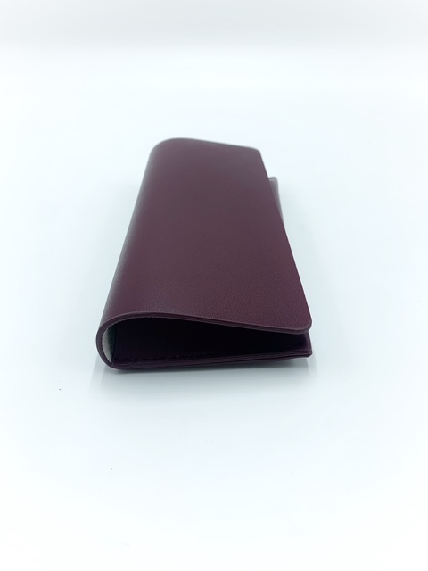 Funda de Gafas Piel Burdeos