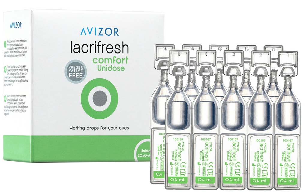 Humectante Lacrifresh Confort Unidose 20 X 0,4 ml  Avizor