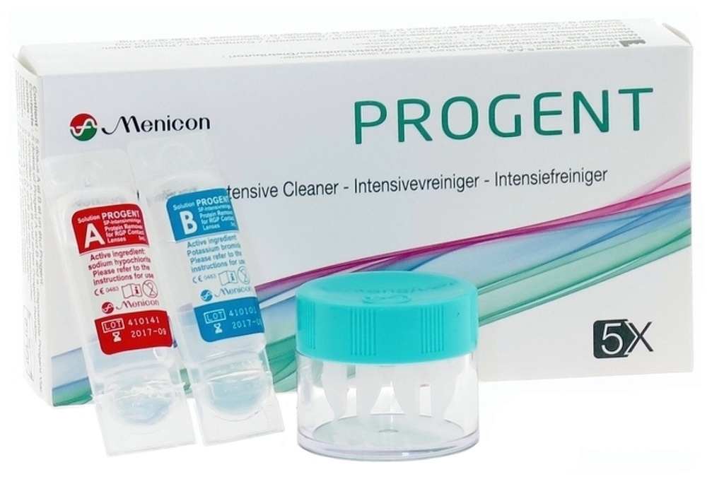 Limpiador Desproteinizante RGP Menicare Progent  Menicon