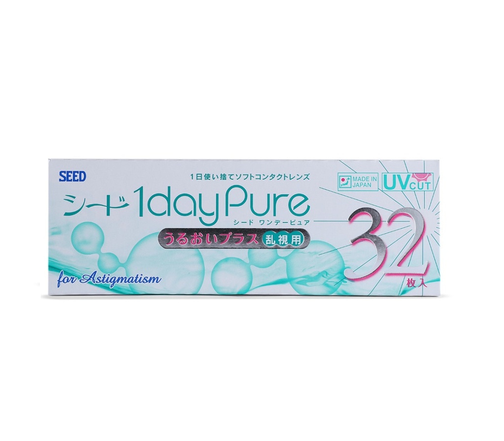 Seed 1 Day Pure Astigmatismo Eurolent (32 Pk)