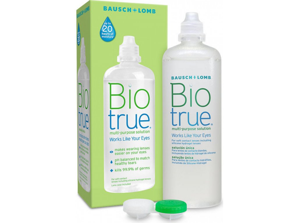 Solución Única Biotrue  480 ml  Bausch & Lomb.