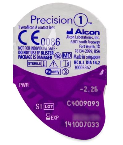 Precision 1 Blister 5 PK Alcon 