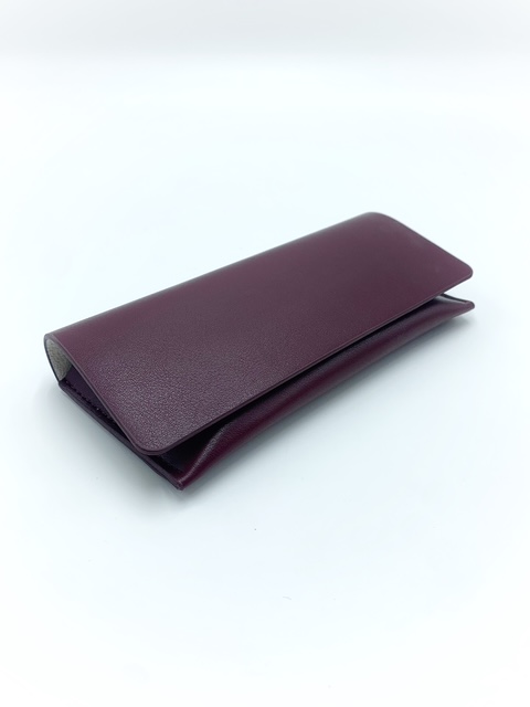 Funda de Gafas Piel Burdeos
