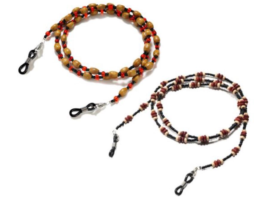 Cordón Abalorios Madera 2 uds.