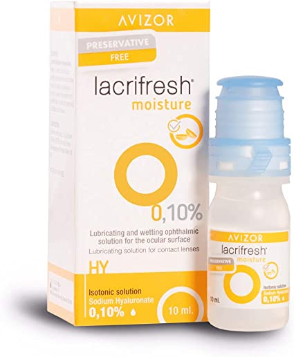Humectante Lacrifresh Moisture 10 ml  (Aptar) sin Conserv.  Avizor
