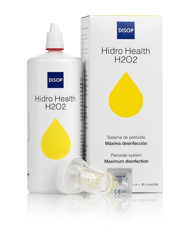 [DIS.154] Hidro Health H2 O2 Peroxido con Vitamina B2 360 ml + 36 Comprimidos  Disop