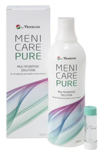 [MN.101] Solución Única RGP Menicare Pure 250 ml + Estuche  Menicon