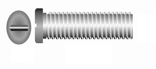 [FO-TO40] Tornillo Pantalla Grueso Plata C:1.9 P:1.6 L:7.0 (100 Unid)