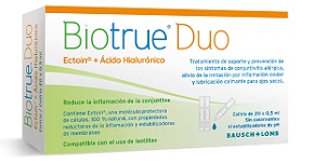 [BL.150] Biotrue Duo con Ectoin 20 X 0.5 ml Monodosis  Bausch & Lomb.(Sustituido por ARTELAC REACTIVE)