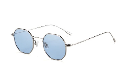 [GSAK17017C04] Gafa Sol GSAK17017C04 Metal Plata 48-22-145  Polarizada Azul