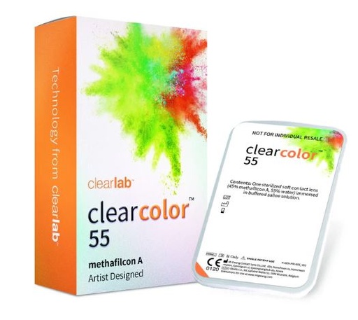 Clearcolor 55 graduada (mensual 2 lentes) Clearlab
