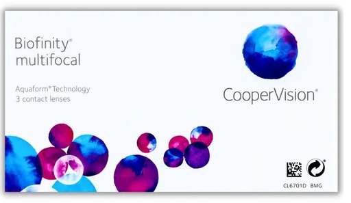 Biofinity Multifocal 3 Pk Coopervision 