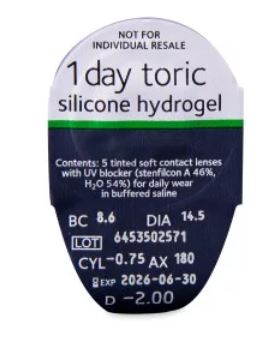 [COMDTBL] MyDay Toric Blister 5 PK Coopervision 