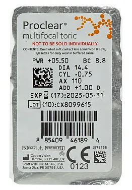 Proclear Multifocal Toric XR Blister Coopervision 