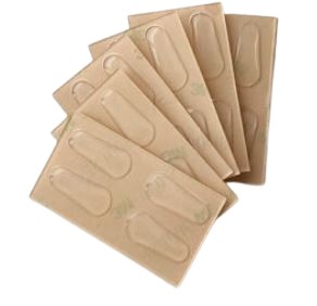 [FO-AP01] Plaquetas Adhesiva Transparente (5 pares) 17 mm