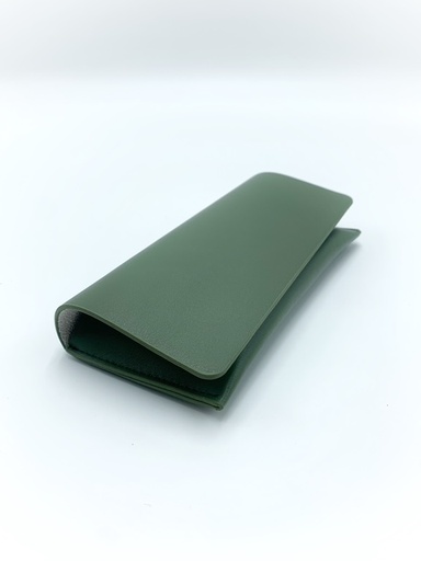 [ES-FUVE] Funda de Gafas Piel Verde