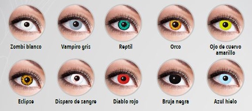 [DIS.LCH5] ***HALLOWEEN***Lentillas Crazy Fantasía Pack 5 Uds . Neutra. (Semanales) 