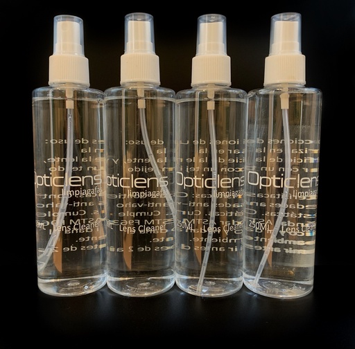 [CL.109-KIT4] Opticlens 250 ml Limpiagafas  4 unidades Dipo  
