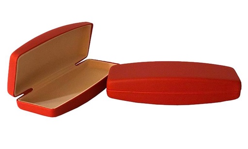 [ES-GM23PMROJO] ESTUCHE RIGIDO POLIPIEL MATE GM-23 ROJO 