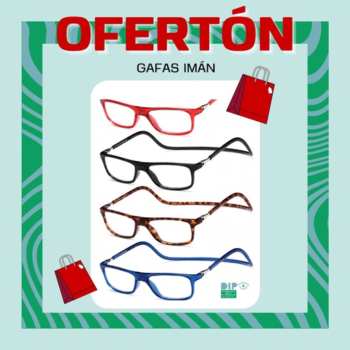 Gafas Imán Varilla Rígida Colores