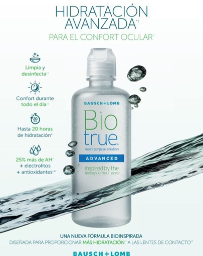 [BL.106] Solución Única Biotrue Advance  300 ml  Bausch & Lomb.