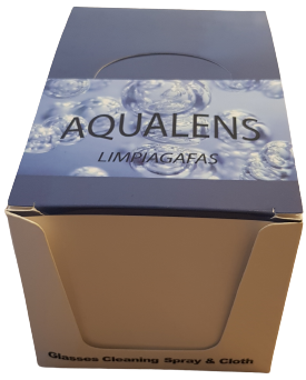 EXPOSITOR 12 LIMPIAGAFAS AQUALENS 25 ml. DIPO