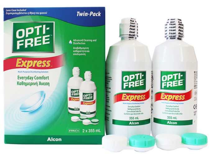 Promoción 5+3 OPTI-FREE EXPRESS BIPACK 355 ml x 2  ALCON