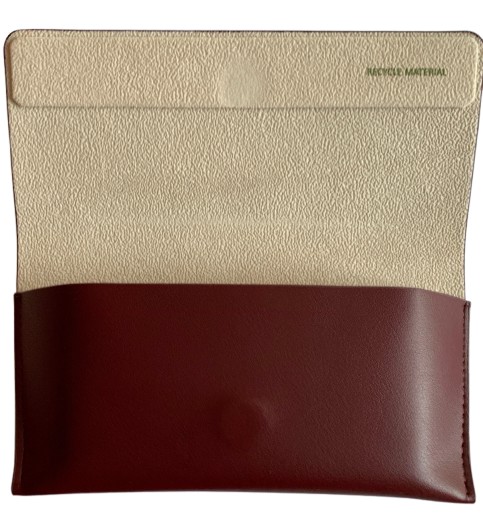 Funda de gafas piel Burdeos