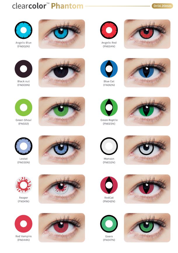 Clearcolor Phantom  neutra (mensual 2 lentes) Clearlab