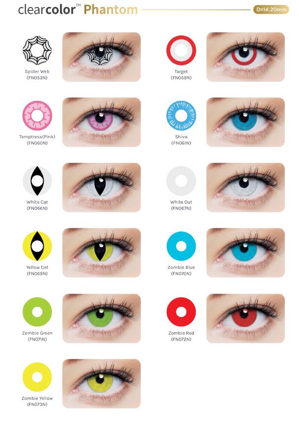 Clearcolor Phantom  neutra (mensual 2 lentes) Clearlab