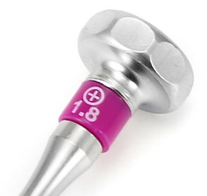 Destornillador Aluminio Cruz +1.8 mm  