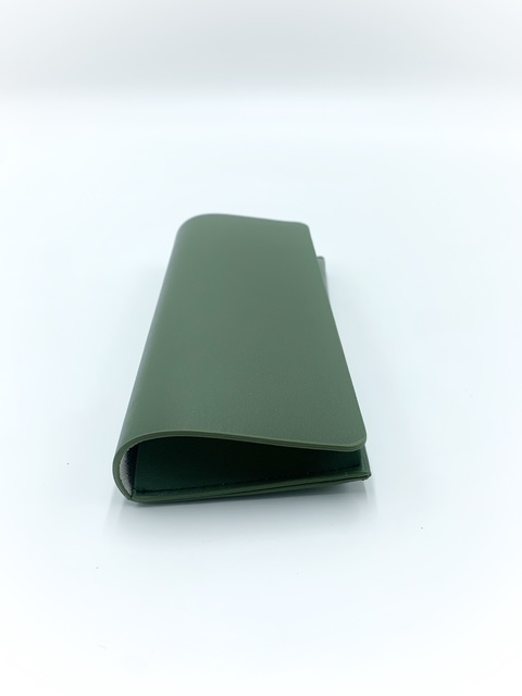 Funda de Gafas Piel Verde