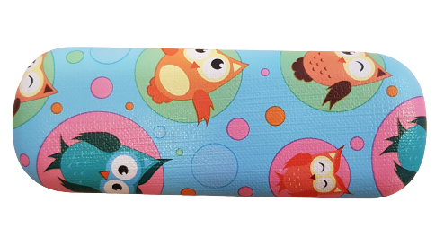 Estuche Rígido Infantil Dibujos Buhos 