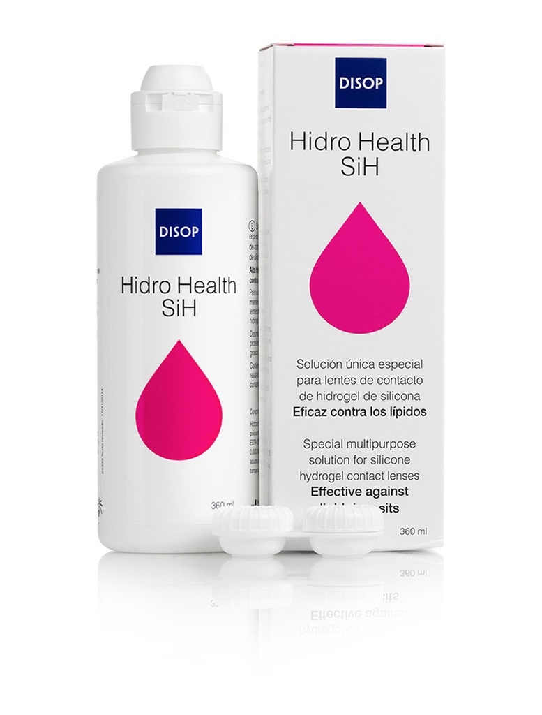 Hidro Health SiH  Sol. para Lentes Hidrogel Silicona 360 ml  Disop