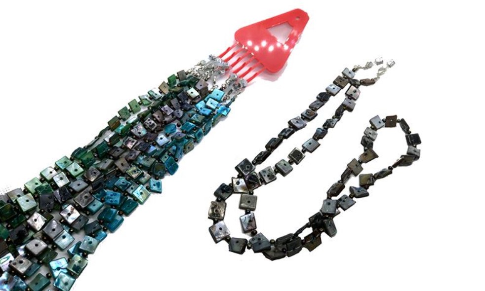 Pack Cordón Abalorios(Azul/Marrón/Verde)(6 Uds)