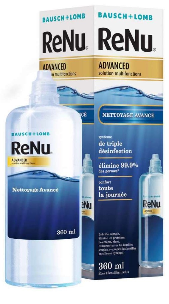 Solución Única Renu Advance  360 ml + Estuche  Bausch & Lomb.