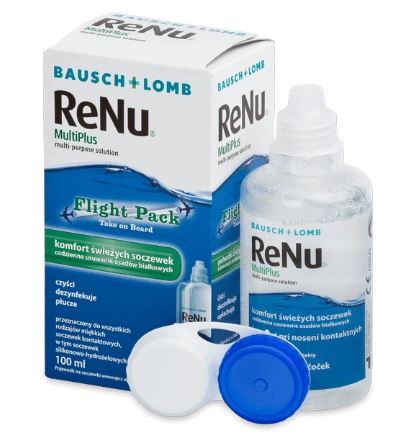 Solución Única Renu Multiplus Flight Pack 100 ml Bausch & Lomb.