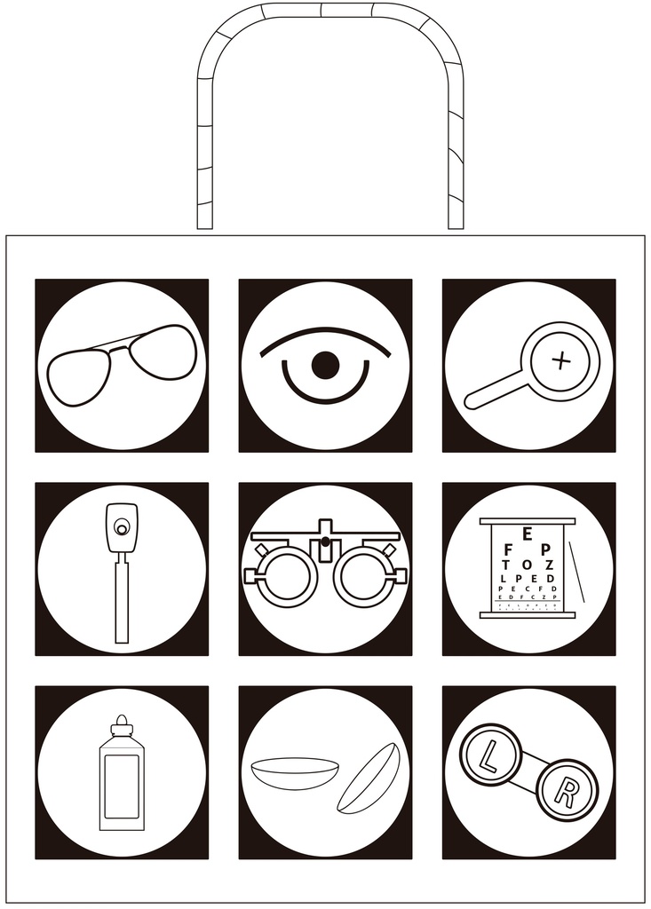 Kit 100 uds.-Bolsas Papel para Óptica 22 X 9 X 23 (100gr / m2) 