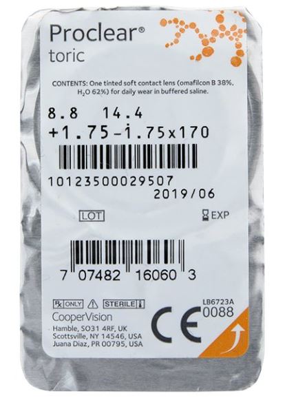 Proclear Tórica XR Blister Coopervision