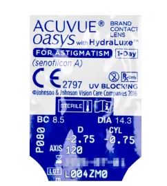 Acuvue Oasys 1 Day Astigmatismo Blister 5 PK Johnson & Johnson