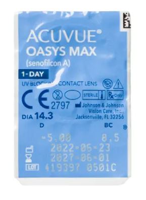 1-Day Acuvue Oasys Max Blister 5 PK Johnson & Johnson 