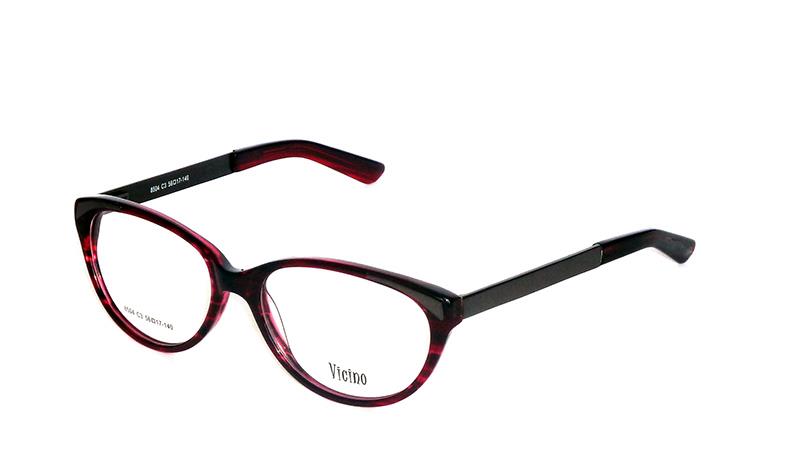 Montura Acetato 8504 C3 56-17-38 (140) Granate Veteado  Vicino