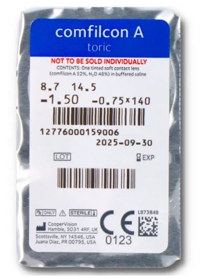 Biofinity Toric Blister Coopervision  
