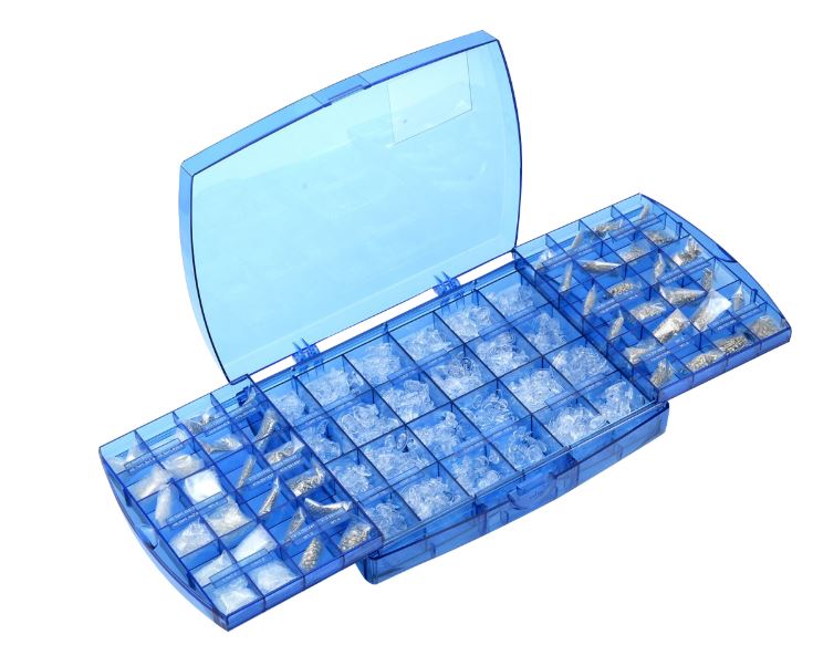 Caja azul Tornillos, Tuercas, Tacos y Plaquetas