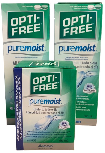 Promoción 2 Opti-Free Pure Moist 300 ml +1 Opti-Free Pure Moist 90 ml Alcon 