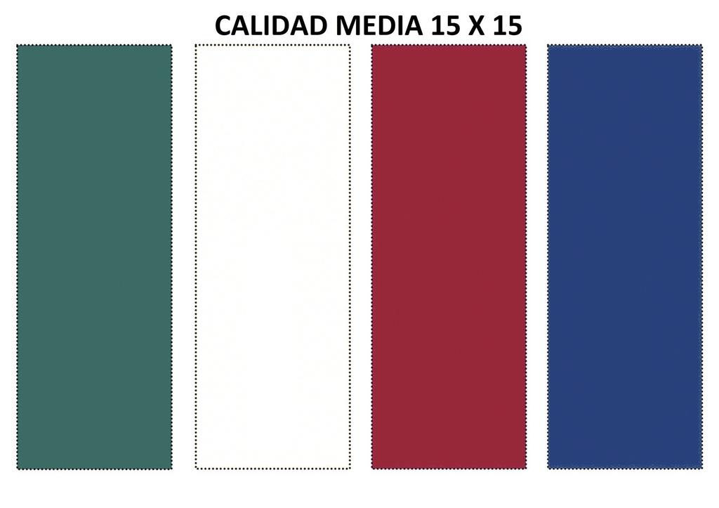 Pack (100) Gamuzas de Microfibra Calidad Media 15X15 cm
