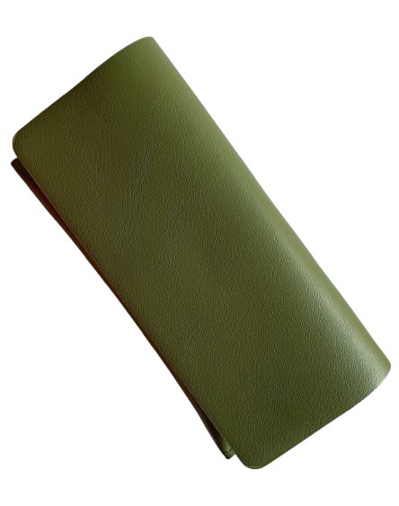 Funda de gafas piel verde