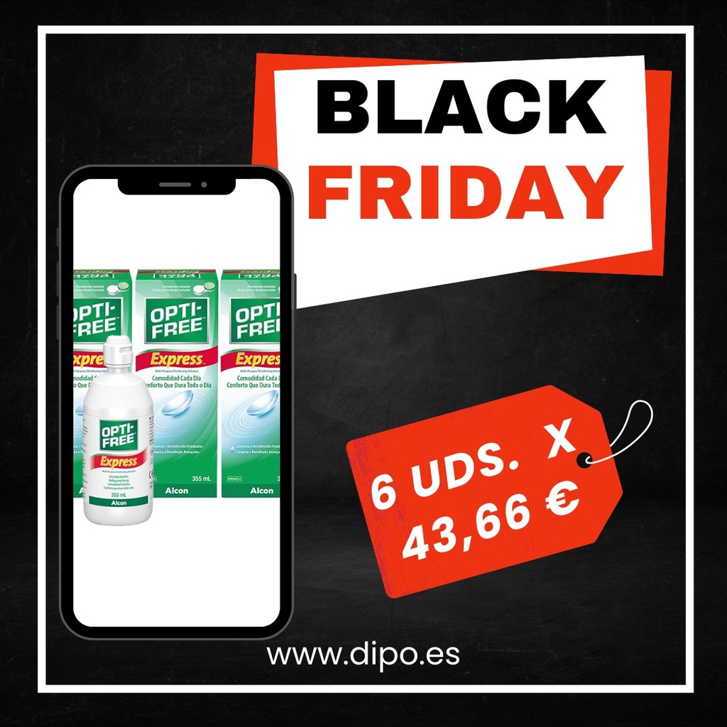  Pack ahorro (6 unidades)Opti-Free Express 355 ml  Alcon 
