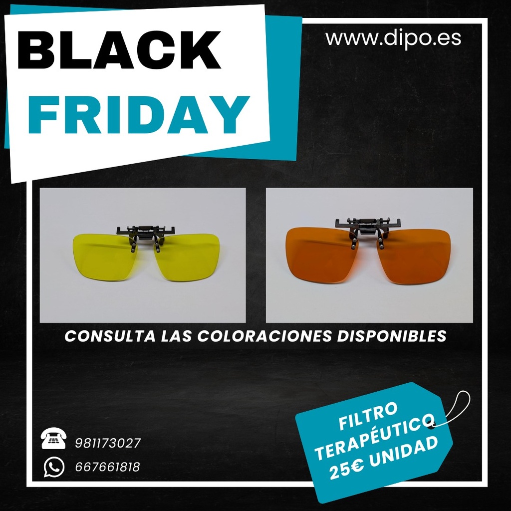 Clip Filtro Terapéutico Pequeño MR Lenses Black Days
